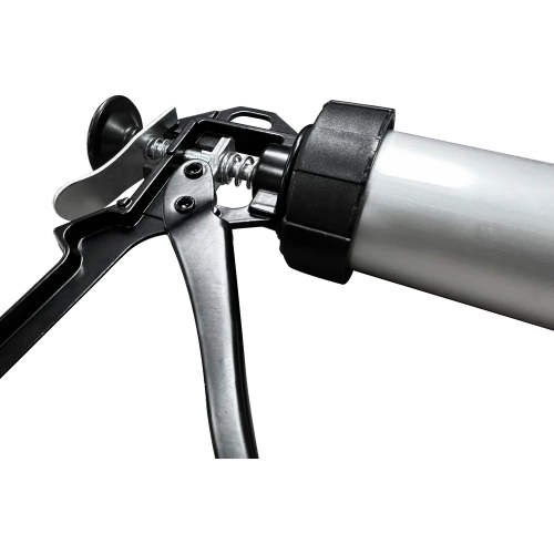Пистолет для герметика vertextools, 400 мм, алюминий 9015 фото 4