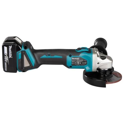Шлифовальная угловая аккумуляторная машина Makita LXT 18В DGA504RT фото 4