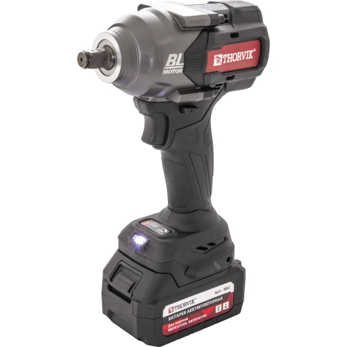 Ударный аккумуляторный бесщеточный гайковерт THORVIK BBIW121080 1/2DR, 21В, 1080 Нм 053653 фото 6