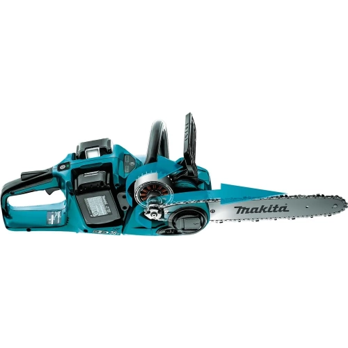 Пила цепная аккумуляторная Makita LXT BL 2x18 В, 14"/35 см, 3/8", 1.1 мм, 20 м/с, XPT, (2xBL1850B, DC18SH) DUC353CT2 фото 11