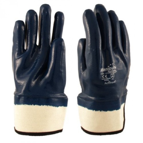 Перчатки МБС Краги синие нитриловые маслобензостойкие Перчатки МБС Краги синие нитриловые маслобензостойкие