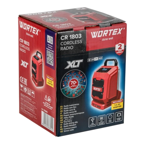 Аккумуляторное радио WORTEX CR 1803 в коробке ALL1 XLT SOLO 1334801 фото 8