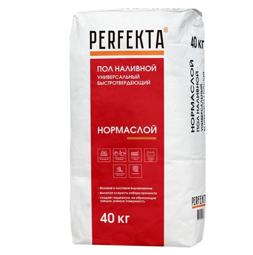 Пол наливной универсальный быстротвердеющий Perfekta Нормаслой МН 40 кг