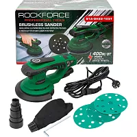 Машина шлифовальная Rockforce орбитальная с бесщеточным двигателем 400Вт RF-S1A-DH22-125T(62654)
