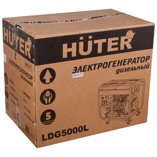 Дизельный электрогенератор Huter LDG 5000L 64/2/11 фото 10