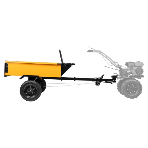 Прицеп для мотоблока TT-500, оцинк., груз. 500 кг, рег. сцепка, колеса 4.00-10, в упаковке Denzel фото 21