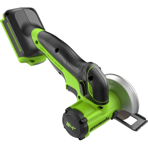 Угловая мини-шлифмашина аккумуляторная GreenWorks GD24UCS, 24В, б/щет., 20000 об/мин, 76 мм, рез 18 мм, без АКБ и ЗУ 3402007 фото 4
