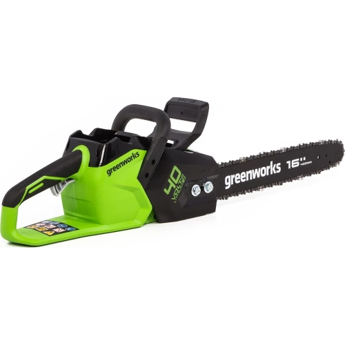 Цепная пила аккумуляторная GreenWorks GD40CS18 40V, 40 см, бесщеточная, до 1.8 КВт, с 1хАКБ 2Ач c USB и ЗУ 2005807USB2 фото 7