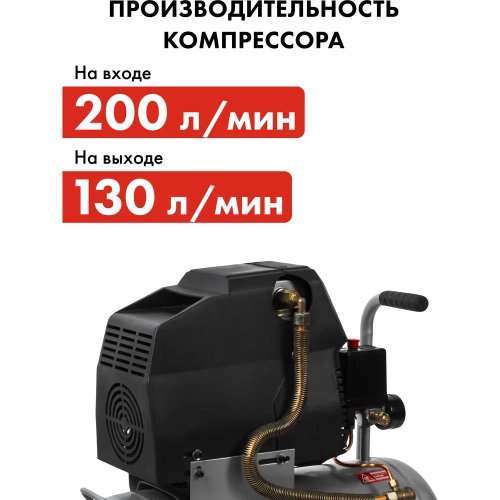 Безмасляный поршневой компрессор QUATTRO ELEMENTI SENZA-24 770-223 фото 7