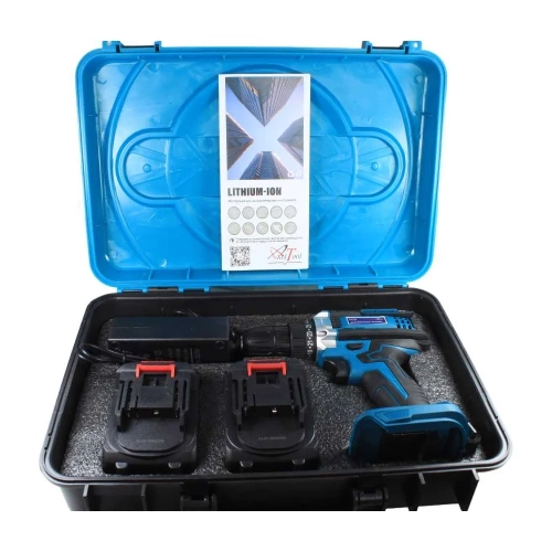 Аккумуляторная дрель-шуруповерт AktiTool cd20g в кейсе, 20 В, 2 li-ion аккум. 4000 mah 101210 фото 3