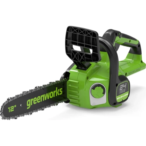 Цепная пила аккумуляторная GreenWorks GD24CS30, 24V, 30см, бесщеточная, c 1хАКБ 2 Ач c USB и ЗУ 2007007USB2 фото 3