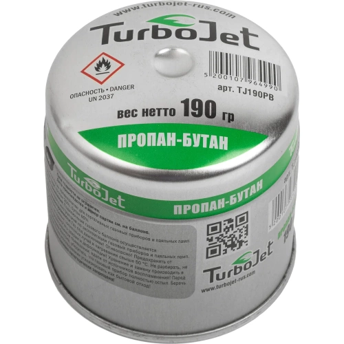 Прокалываемый баллон со смесью газа для паяльной лампы Turbojet Бутан TJ190PB фото 3