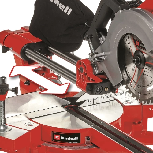 Торцовочная аккумуляторная пила с протяжкой Einhell PXC TE-SM 36/210 Li-Solo 4300880 фото 5