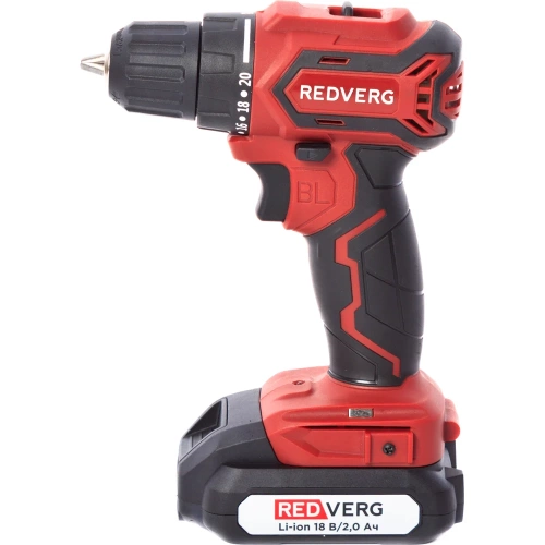 Аккумуляторный бесщеточный шуруповерт REDVERG RD-S18MBL/U 6679856 фото 3