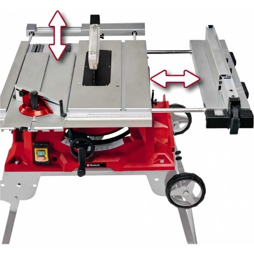 Пила стационарная Einhell TE-CC 250 UF, 2000Вт, 250x30мм, пропил 78 мм, складные ножки, колесики 4340539 фото 3