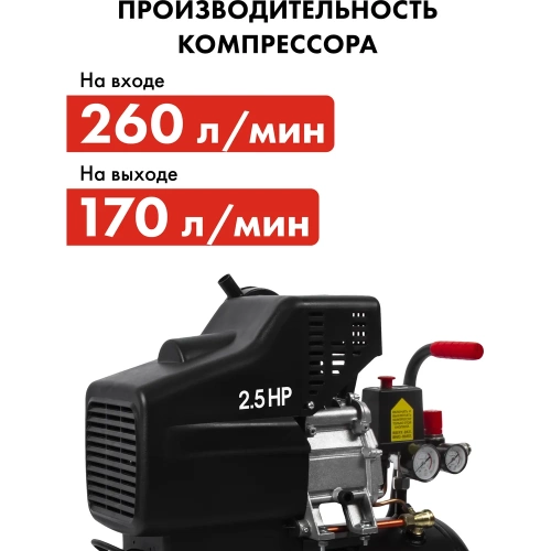 Поршневой масляный компрессор QUATTRO ELEMENTI KM 24-260 248-481 фото 9