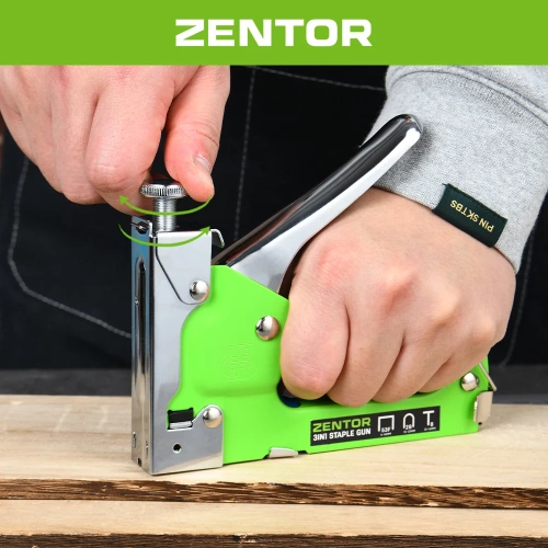 Степлер строительный 3 в 1 Zentor ZT160003S фото 3