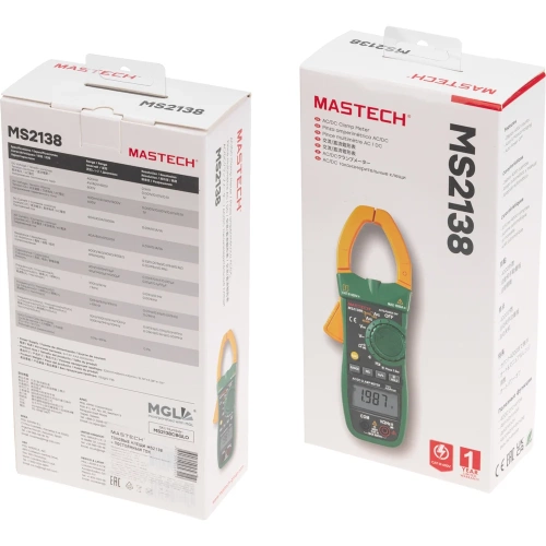 Токовые клещи MASTECH MS2138 00-00001670 фото 11