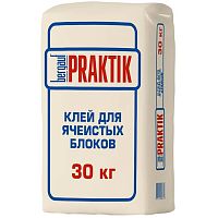 Клей для ячеистых блоков Bergauf Praktik 30 кг