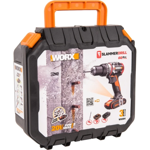 Аккумуляторная бесщеточная ударная дрель-шуруповерт WORX WX354 фото 8