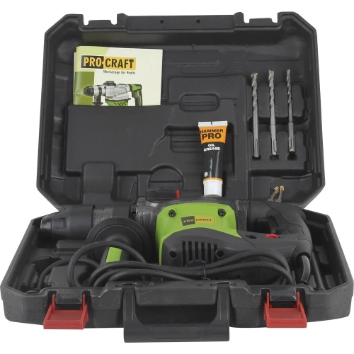 Перфоратор PROCRAFT 1500 Вт, 6,0 Дж, 0-4500 уд/мин, SDS+ BH2200 фото 8