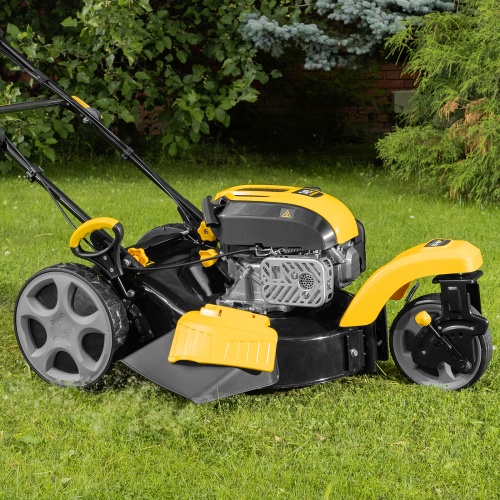 Бензиновая газонокосилка GLT-460SP-T, Trike 149 см3, 46 см, привод, панель, 60л Denzel фото 23