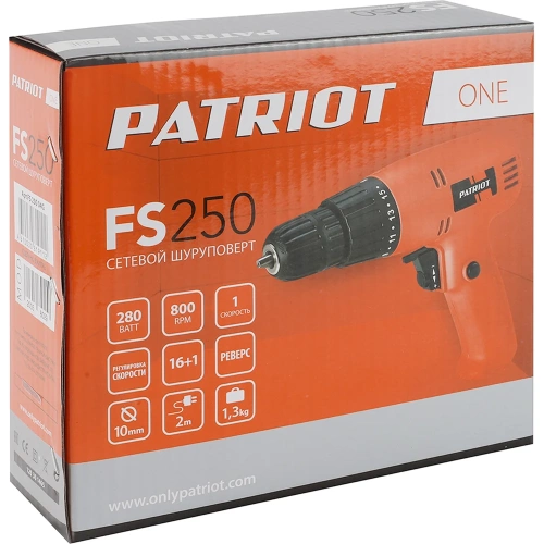 Сетевая дрель-шуруповерт Patriot FS 250 120301465 фото 7