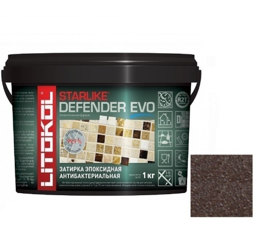 Затирка эпоксидная для швов Litokol Starlike Defender Evo S.240 Moka 1 кг