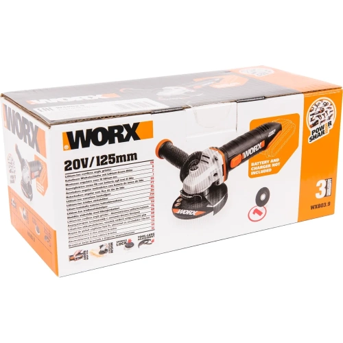 Аккумуляторная угловая шлифмашина WORX без АКБ и ЗУ WX803.9 фото 7