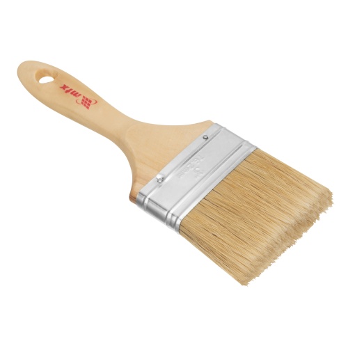 Кисть плоская "Евро" 3", натуральная щетина, деревянная ручка MTX Кисть плоская "Евро" 3", натуральная щетина, деревянная ручка MTX