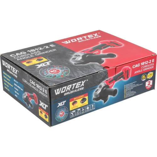 Аккумуляторная углошлифмашина WORTEX CAG 1812-2 E в кор. XLT SET БЕСЩЕТ., 18 В, 125 мм, 3000-8500 об/мин 1334917 фото 8