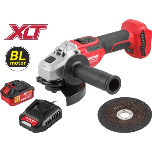 Аккумуляторная углошлифмашина WORTEX CAG 1812-2 E в кор. XLT SET БЕСЩЕТ., 18 В, 125 мм, 3000-8500 об/мин 1334917 фото 3