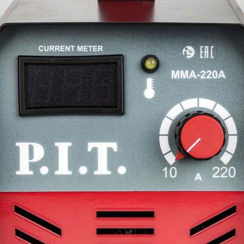 Сварочный аппарат P.I.T. IGBT 5.8кВт, 220А, ПВ-30, ММА 1.6-3.2мм, 190-250В, гор. старт PMI220-C2 фото 4