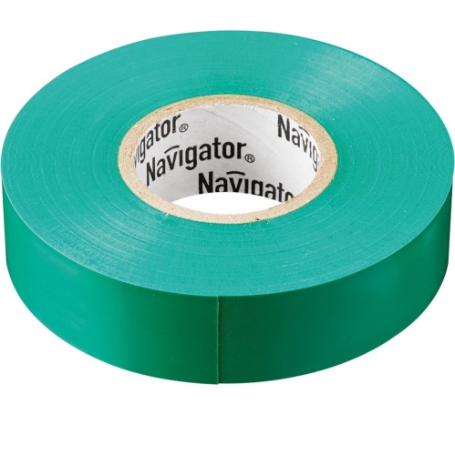 Изолента ПВХ Navigator NIT-A19-20/G зеленая 19 мм 20 м