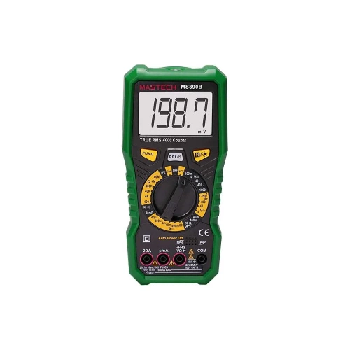 Цифровой мультиметр Mastech MS890B 1000V 20A True RMS измер.ёмкость,частота,температ. +фонарь, разрядность 4000 00-00013949