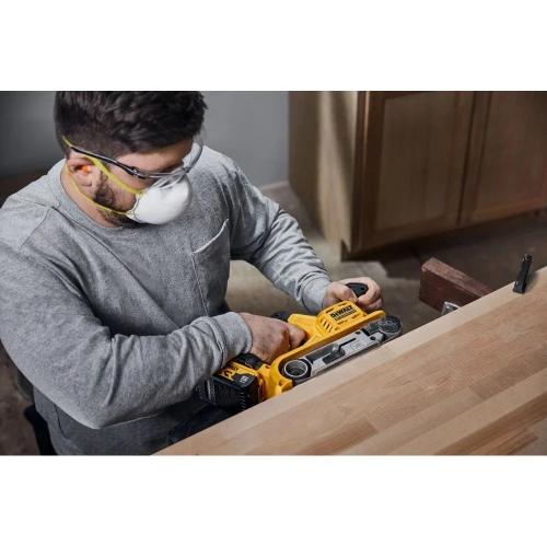 Аккумуляторная ленточная шлифмашина Dewalt DCW220NT, 18 В, 320 м/мин, без АКБ и ЗУ, в кейсе TSTAK DCW220NT-XJ фото 10