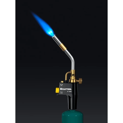 Газовая горелка KRAFTOOL KF-9000 Blue Fire с пьезоподжигом на баллон, 2000C 55510 фото 7