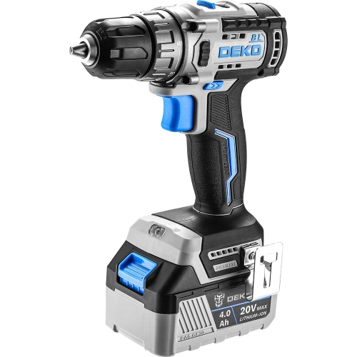 Аккумуляторная бесщеточная дрель-шуруповерт DEKO Loner 20V ONE +, 20В, 1x4.0 Ач 085-1004 фото 9