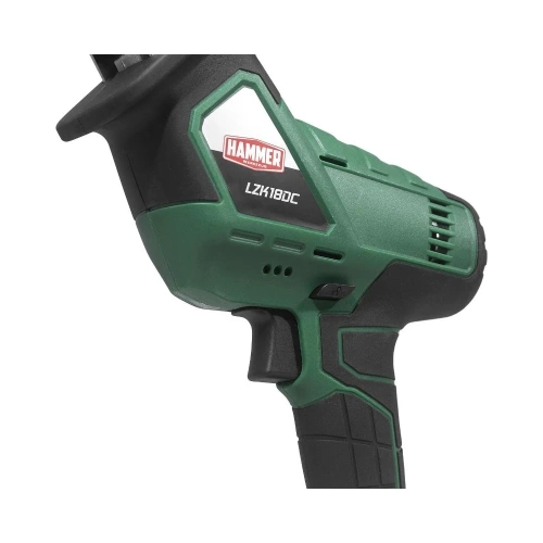 Аккумуляторная сабельная пила Hammer LZK18DC 18 В, 2x2 Ач, LiION 0-2500 ход/мин, в кейсе 827255 фото 7