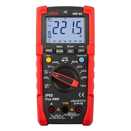 Цифровой мультиметр с поверкой RGK DM-40 779661