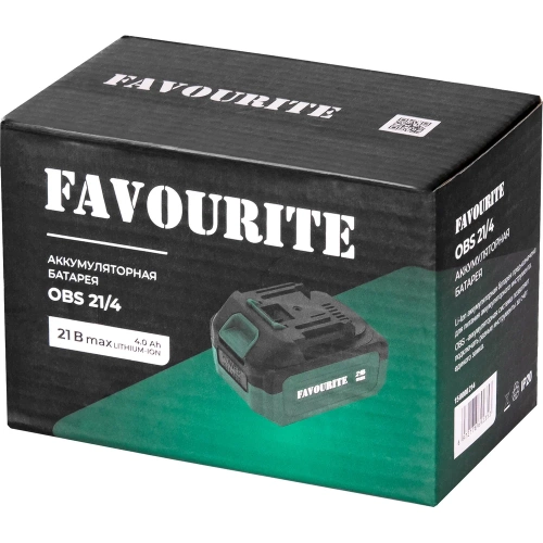 Аккумуляторная батарея FAVOURITE OBS 21/4 Li-ion, 21В, 4Ач 150000214 фото 4