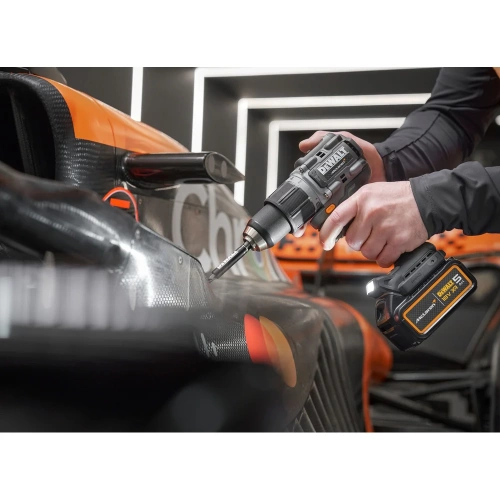 Ударная дрель-шуруповерт Dewalt McLaren Limited Edition DCD85MM2T, 18 В, 2000 об/мин, с 2 АКБ 4 Ач и ЗУ, в кейсе TSTAK DCD85MM2T-QW фото 10