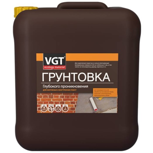 Грунтовка глубокого проникновения VGT ВД-АК-0301 для наружных и внутренних работ 1 кг