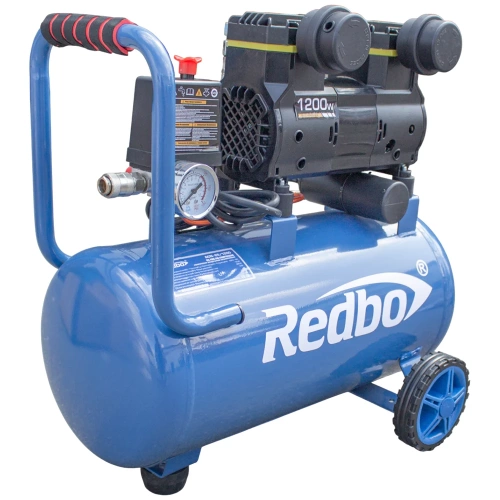 Компрессор безмасляный Redbo ACN-25/1200, 1.2кВт, 105л/мин, 25л, 2цил 39773 фото 3
