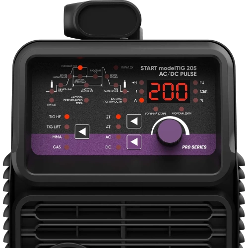 Установка аргонодуговой сварки START 205 modelTIG AC/DC TIG PULSE 3W205AP фото 4