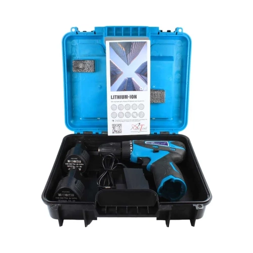 Аккумуляторная дрель-шуруповерт AktiTool cd12g в кейсе, 12 В, 2 li-ion аккум. 1500 mah 101202 фото 4