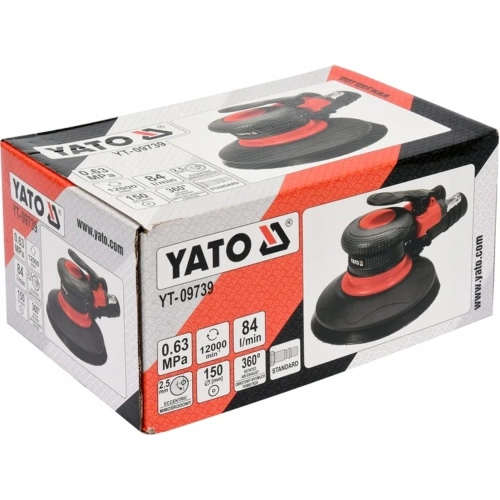 Пневматическая эксцентриковая шлифмашина YATO YT-09739 фото 7