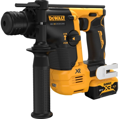 Аккумуляторный перфоратор Dewalt DCH072, 12 В, 1.2 Дж, 4280 уд/мин, с 2 АКБ 5 Ач и ЗУ, в кейсе TSTAK DCH072P2-QW фото 3