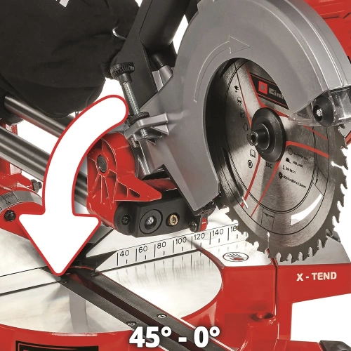 Торцовочная аккумуляторная пила с протяжкой Einhell PXC TE-SM 36/210 Li-Solo 4300880 фото 4