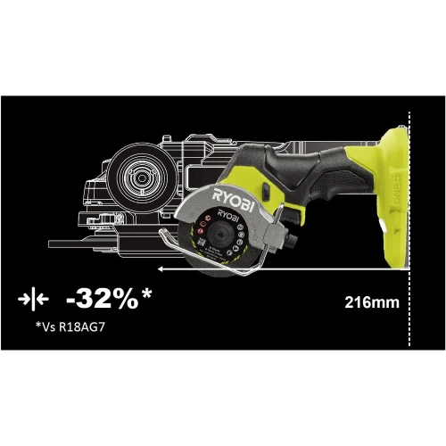 Бесщеточная отрезная машина Ryobi ONE+ HP RCT18C-0 5133004953 фото 5